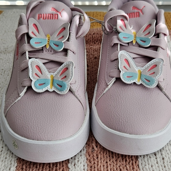 Puma Kids Pink Butterfly Sneakers - Picture 1 of 12